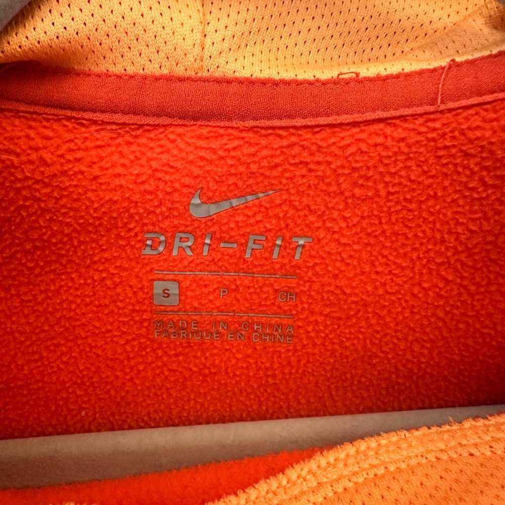 Nike Dri Fit Pullover Hoodie Womens Medium Ember Glow Swoosh Training sz S - Picture 7 of 11